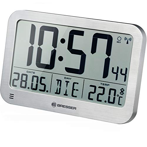 Relógio Digital BRESSER Mytime Mc Lcd Prateado Bresser - Relógios de parede - lcd, prateado, plástico, pilhas