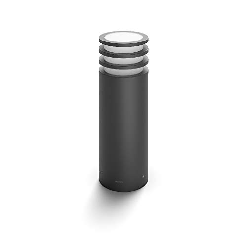 Candeeiro De Aplique PHILIPS Hue Exterior Lucca Pedestal Antracite Philips - Iluminação de caminho na paisagem - candeeiro, aplique, exterior, lucca, pedestal, antracite