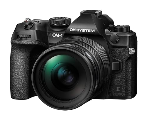 Máquina Fotográfica Mirrorless OM-DOM-1 Mark II + M.Zuiko Digital ED 12-40mm f2.8 PRO II (Preto - 20 MP - Sensor: Micro Four Thirds) OM SYSTEM - Câmeras digitais - 20 mp, 4k, estabilizador de imagem, visor oled