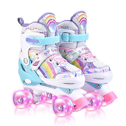 Conjunto de patins YUDOXN com rodas luminosas yudoxn - Patins em linha e patins de rodas - patins, rodas luminosas