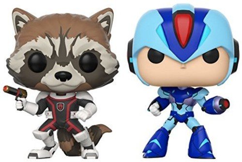 Figura FUNKO POP! Games: Marvel Vs. Capcom 2Pk- Rocket Vs Mega Man X Funko - Brinquedos - figura, funko pop, games, marvel vs capcom, rocket, mega man x