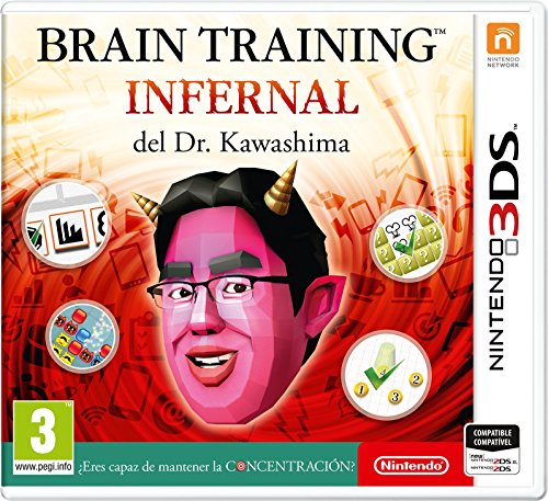 Jogo Eletrónico NINTENDO Brain Training Infernal del Dr. Kawashima (3Ds) Nintendo - Software de jogos de vídeo - 3DS, minijogos, atenção, concentração