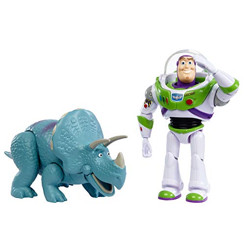 Figura de Ação TOY STORY Buzz e Trixie (20,5 x 7,4 x 10 cm) Mattel - Brinquedos - buzz, TRIXIE, pvc, 10 cm