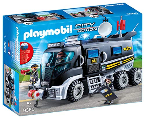 Veículo de Brincar PLAYMOBIL com Luz Led e Som (Idade Mínima: 4) PLAYMOBIL - Conjuntos de brinquedos - luz LED, som, 4 figuras, teto removível