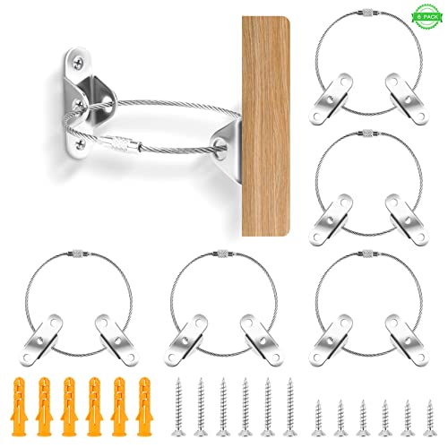 Kit de Correias de Metal para Móveis 1.8M Tinyriz - Móveis para bebês e crianças pequenas - aço inoxidável, preto, 6 peças