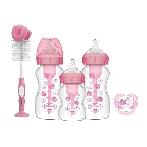 Conjunto de chucha e biberão para bebés DR. BROWN (0-6 meses) Dr. Brown's - Suplementos de alimentação por sonda - biberão, chucha, 0-6 meses, sem colunas