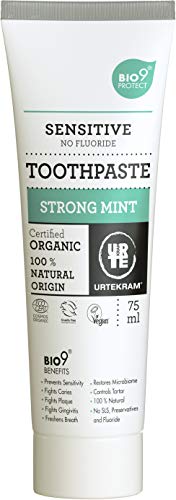 Pasta de Dentes Orgânica URTEKRAM Bio9 Strong Peppermint (75ml) Urtekram - Pasta de dentes - orgânica, peppermint, sem aditivos, crianças