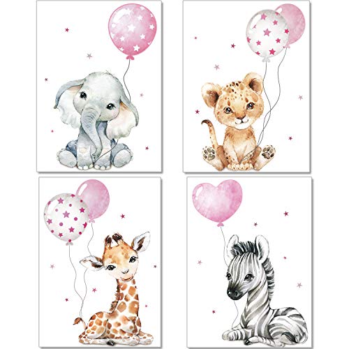 Conjunto de 4 Posters ARTPIN Jungle Animals artpin - Pósteres, impressões e arte visual - conjunto, 4 posters, artpin, jungle animals, mundo animal