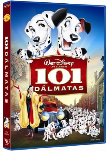 DVD 101 Dalmatas (Edição em Espanhol) (Edição em Espanhol) Estévez Seven - Dvds e vídeos - dalmatas, cruella de vil, latidos, avião