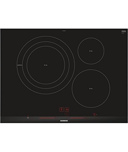 Placa de Vitrocerâmica SIEMENS EH775LDC1E (Elétrica - 79.5 cm - Preto) Siemens - Cooktops - vitrocerâmica, 79.5 cm, 3 bocas, 2200 W, 2600 W