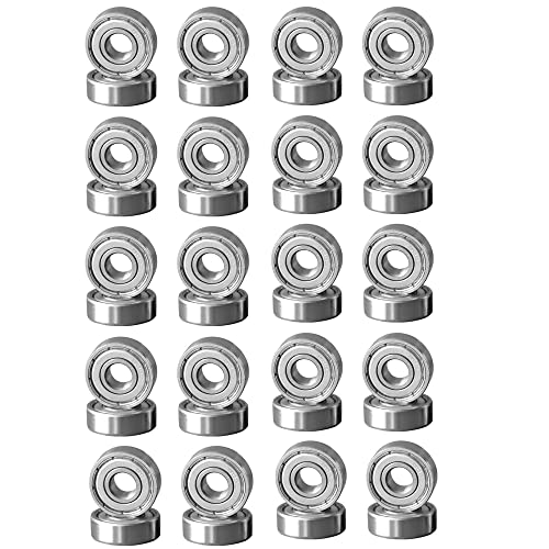 Rodamento 608Zz 20 Peças Rótula Skate Windfromort - Pequenas peças de skateboard - rodamento, 608zz, 20 peças, rótula skate