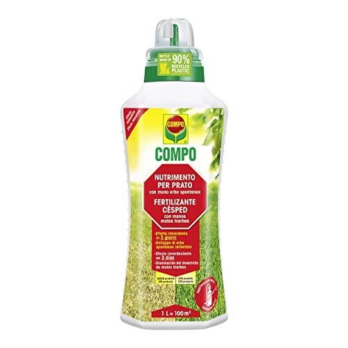 Fertilizante para Relva Compo 1L (Recondicionamento) Compo - Adubos - 1 l, 6 recargas, reciclável