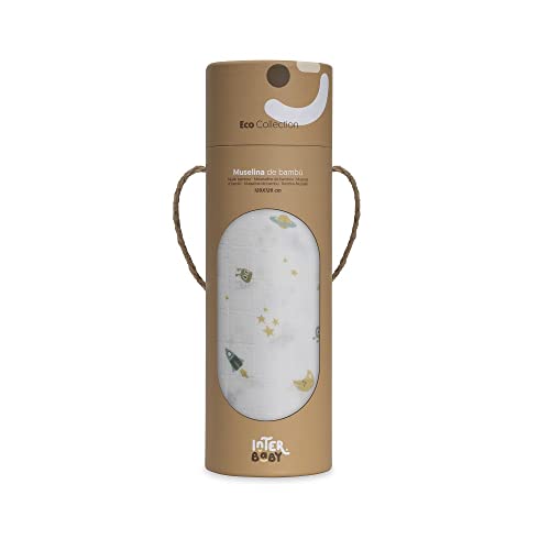 Manta de Bebé INTERBABY Muselin (Branco) Interbaby - Cobertores - branco, 120x120 cm