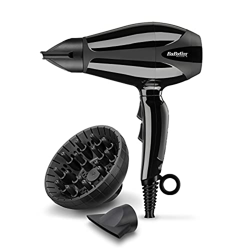Secador de Cabelo BABYLISS 6715DE (2200 W - 3 Níveis de temperatura) Babyliss - Secadores de cabelo - 2200W, 3 níveis de temperatura, 2 velocidades, botão de ar frio