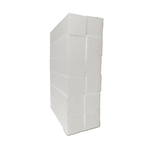 Bloco de Espuma Decoporex 5X5X20Cm 12Un Gruconet - Formas e bases de artesanato - 5x5x20cm, 12 unidades, maleável, forma