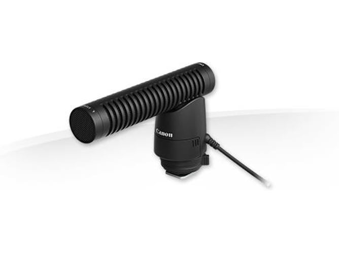 Microfone CANON DM-E1 (Preto - 20-20000 Hz) Canon - Microfones - câmaras digitais, gravar vídeo, gravar áudio, frequência 20-20000 Hz