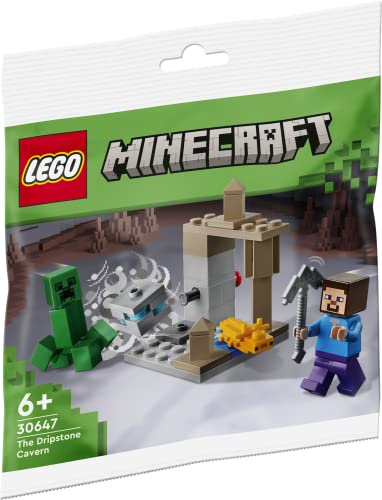 LEGO Minecraft - A Caverna dos Estalactites (Idade Mínima: 8) LEGO - Blocos de encaixe - lego, minecraft, caverna dos estalactites, steve, diamantes, axolote