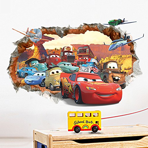 Autocolantes Decorativos para Crianças UFENGKE 3D (40x30cm) Ufingo - Decalques de decoração para casa - decorativos, crianças, ufengke, 3D