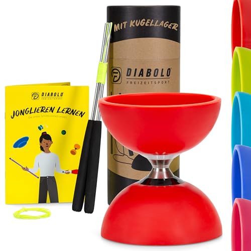Conjunto de Malabarismo DIABLO Freizeitsport Pro Diabolo Freizeitsport - Brinquedos - 2 conjuntos, bolas, roda, instruções