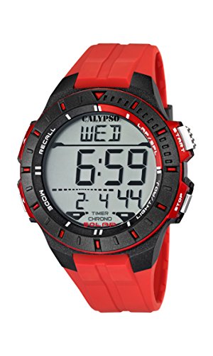 Calipso Relógio para Homem Digital Vermelho Calypso - Relógios - relógio, digital, vermelho, multifunções, alarme, cronógrafo