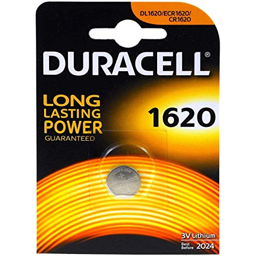 Pilha Não Recarregável DURACELL Cr1620 Duracell - Baterias - litio, CR1620, 620 mAh, botão