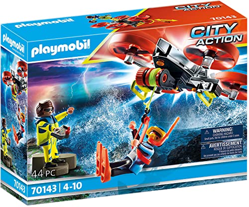 Playmobil Sea Rescue: Diver with Rescue Drone - 70143 (Jogos de Sociedade) PLAYMOBIL - Brinquedos - playmobil, rescue diver, drone, 70143, jogos sociedade