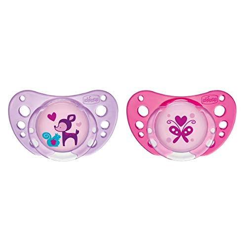 Chicco Conjunto de 2 Chupetas Latex Physio Air Rosa 6-12 Meses Chicco - Cuidados com a higiene oral - látex, physio air, 6-12 meses, bico largo