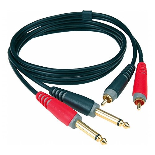 Cabo Adaptador KLOTZ AT-CJ0100 BASIC RCA Preto Klotz - Cabos de áudio e vídeo - RCA, preto, adaptador