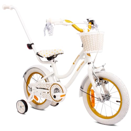 Bicicleta SUN BABY Heart (Roda: 12'' - Até: 25 kg) Sun Baby - Veículos de empurrar e pedalar - 12'', 2,5 kg, barra de empurrar, sillim moldeado