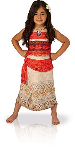 Fato de Menina RUBIE'S Princesa Moana (Tam: 3 a 4 anos) Rubies - Brincadeira de faz de conta - fato de menina, princesa moana, 3 a 4 anos, costura, tecido estampado, almofada para pescoço