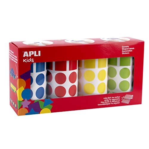Brinquedo de Trabalhos Manuais APLI Geometrico (Idade Mínima: 3) APLI - Enfeites e acabamentos - goma geométrica, cores padrão, vermelho, azul, verde, amarelo