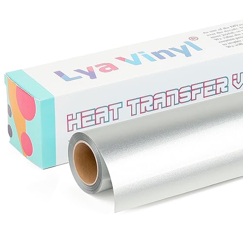 Lya Vinyl Lámina para plotter de tecido, 30.5 x 457.5 cm, prateado brilhante Lya Vinyl - Papel de arte e artesanato - plotter, tecido, prateado brilhante