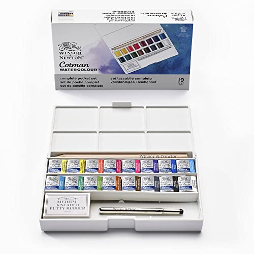 Winsor & Newton Watercolor Cotman Sketcher Deluxe COLART - Tinta, tinta de arte e esmalte - aquarelas, cotman, Winsor & Newton, transparência, poder de tinteiro, propriedades de trabalho