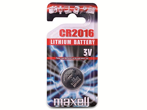 Pilhas Não Recarregáveis MAXELL CR2016 (1 unidade) Maxell - Baterias - litio, botão, 3V, 200mAh
