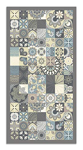 Tapete HOME & LIVING Panorama 7F9A3C5 (Azul - 200x200 cm - Vinil) home & living - Tapetes - vinil, azul, 200x200 cm, fácil de limpar