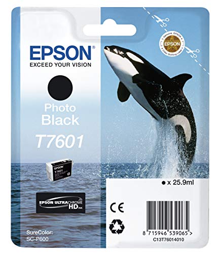 Tinteiro EPSON T7601 Preto Foto (C13T760140) Epson - Cartuchos de toner e jato de tinta - preto, fotografia, 25,9 ml