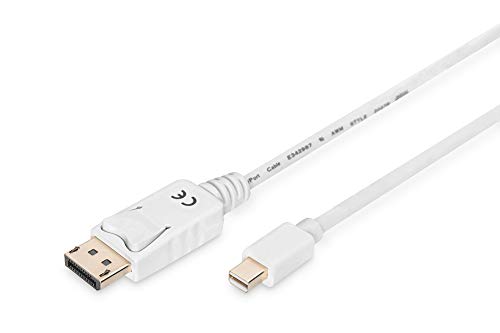 Cabo de Dados DIGITUS (Mini DisplayPort - 2 m - Branco) Digitus - Cabos de áudio e vídeo - mini displayport, 2m, branco