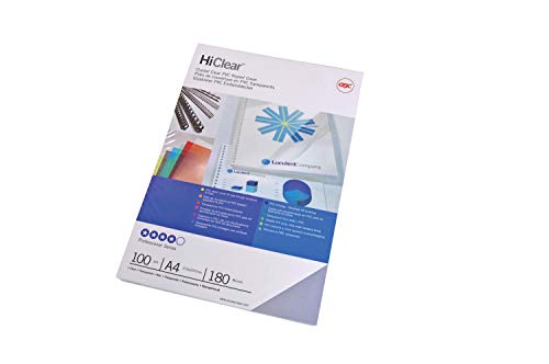 Pack 100 Capas para Encadernação GBC CE012080E A4 PVC Transparente GBC - Papel de capa - capas, encadernação, gbc, hiClear, a4, pvc