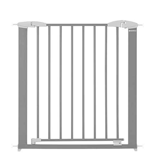 Porta de Segurança para Bebé BADABULLE Safe&Lock | Cinzento BADABULLE - Portões para bebês e animais de estimação - fecho duplo, proteção acidental, estendível, instalação fácil