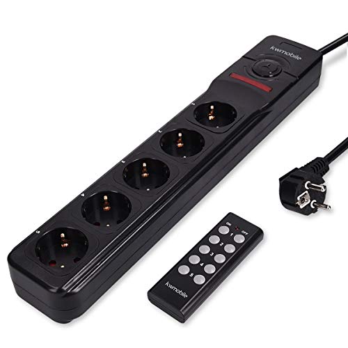 Extensão Elétrica KWMOBILE 5 tomadas com interruptor Kw-Commerce - Fios e cabos elétricos - 5 tomadas, interruptor