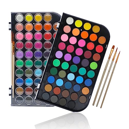 Conjunto de Pintura por Água ARTECHO 48 Cores Artecho - Meios de pintura - pintura por água, 48 cores, lavável, sem solventes