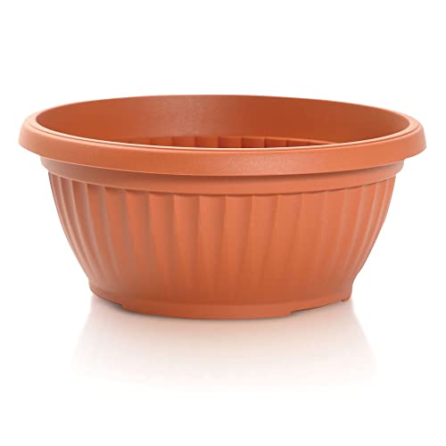 Vaso Terraço 6L Cor de Terra (Recondicionado Sinais de Uso) Terra - Móveis de exterior - terraço, 6L, plástico, recondicionado