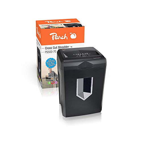 Destruidora PEACH PS5-70 Cross shredding 20 folhas Peach - Destruidoras de papel - 1,8 L, 200 folhas, 58 db, plástico
