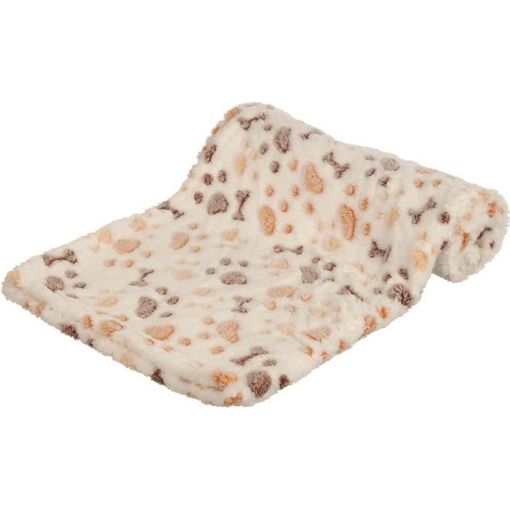 Manta para Cão TRIXIE Lingo (Bege e Branco - 100 x 75 cm) TRIXIE - Cobertores - polar, macio, fácil de lavar, 100x75 cm