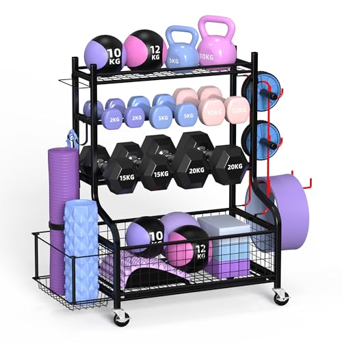 Suporte para Barra de Musculação ZACHVO | Preto ZACHVO - Racks de armazenamento de pesos livres - barra de musculação, preto