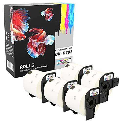 Etiquetas para Impressão Brother DK11202 Prestige Cartridge, non Brother Original - Papel de impressora e copiadora - 300 páginas, preto, transferência térmica