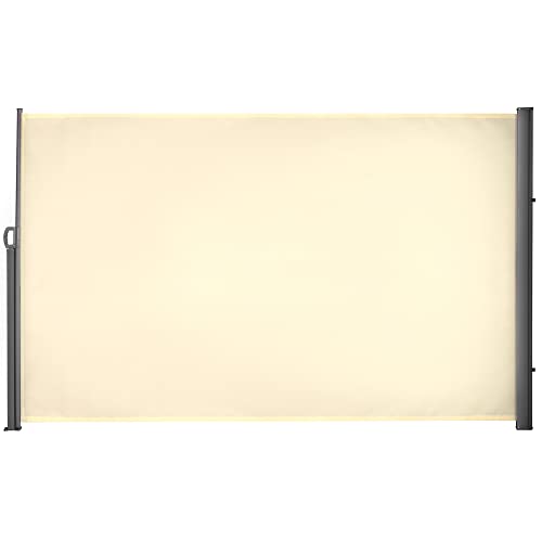 Toldo lateral retráctil Outsunny | 300 x 180 cm - Creme Outsunny - Revestimento - toldo lateral, retractil, 300x180 cm, creme