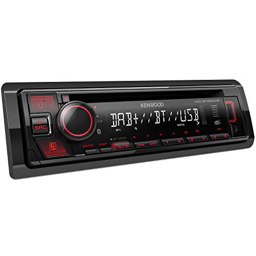 Autorrádio KENWOOD KDC-BT450DAB (Bluetooth Mãos Livres - USB - 2 USB - 50W) Kenwood - Aparelhos de áudio e vídeo para veículos e sistemas de painel - bluetooth, usb, mp3, 50W, ligação dupla