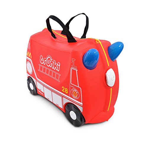 Mala de Transporte Trunki Fire Truck | 31 x 20 x 8 cm - Vermelho Trunki - Malas - 31 x 20 x 8 cm, vermelho, subir, brinquedos