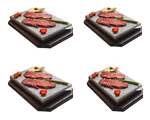 Pedras para Carne - 4 Unidades (Recondicionado Sinais de Uso) Piedrasar - Eletrodomésticos - pedras, carne, 4 unidades